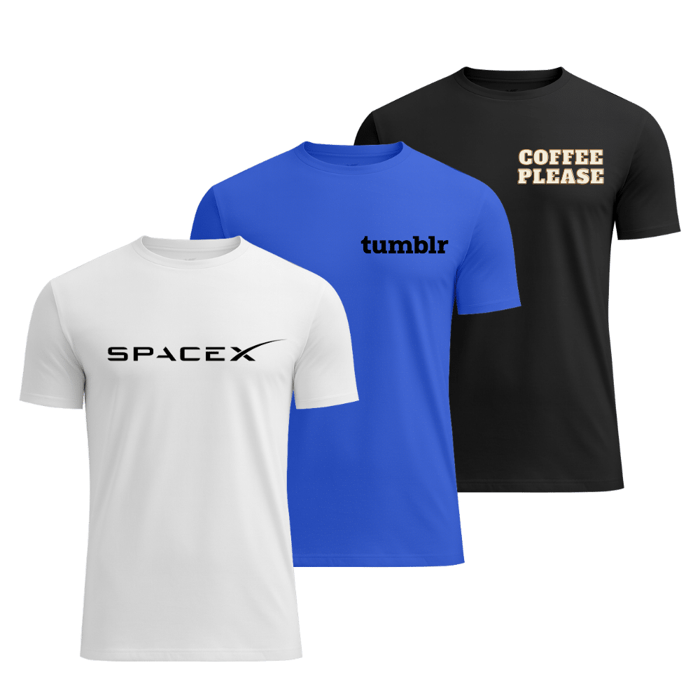 Custom Printed Luxe Crew Neck T Shirt