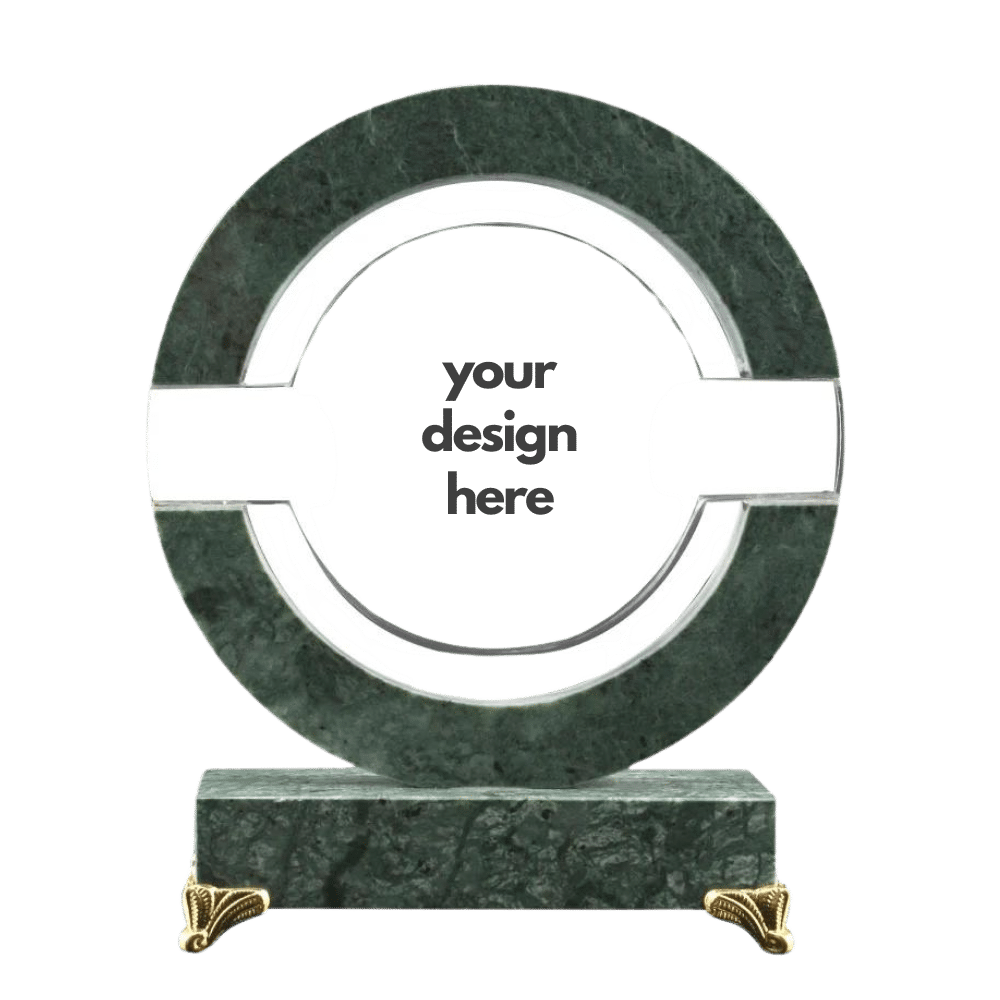 Round Crystal and Marble Award