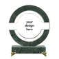 Round Crystal and Marble Award